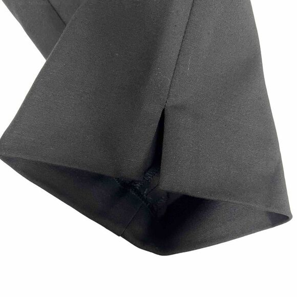 Vince Camuto Trouser Pants Satiny Black Side Zipper Ankle Slits Stretch Women 8 - Picture 6 of 13